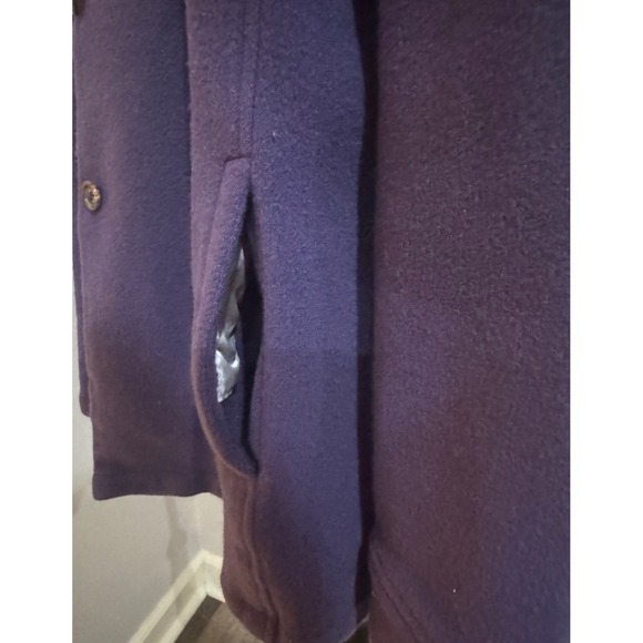 Bogner wool Jacket‎ Coat Collared Button Up Purple vintage - Picture 10 of 14